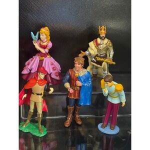 Papo Schleich Style Medieval Royal Family Figurine Set Princess King Prince 5pc